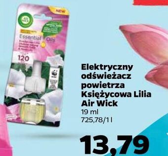 Netto Wkład księżycowa lilia otulona satyną Air Wick Electric Essential Oils oferta