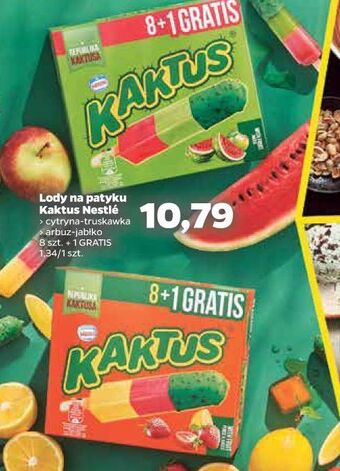 Netto Lody sorbet arbuzowy i jabłkowy Nestle Kaktus oferta