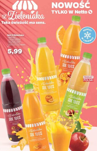 Netto Sok pomarańczowy Z Zieleniaka Netto oferta