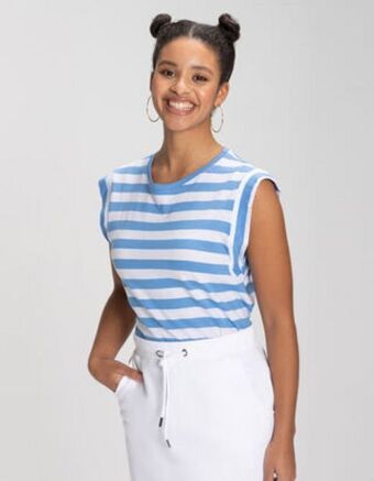 Takko Fashion Dział damski koszulka - paski oferta