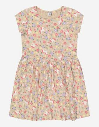 Takko Fashion Dziewczynki sukienka o linii a - nadruk na całej powierzchni oferta