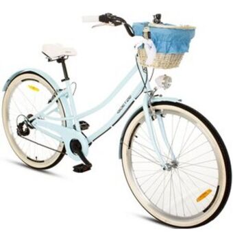 Media Expert Rower miejski z koszykiem goetze cruiser s7b 28 cali błękitny oferta