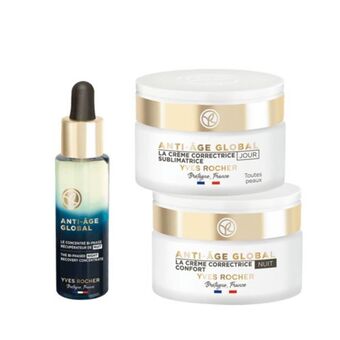 Yves Rocher Zestaw anti age global z serum naprawczym na noc oferta