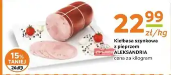 Społem Kiełbasa szynkowa z pieprzem Aleksandria 1 kg oferta