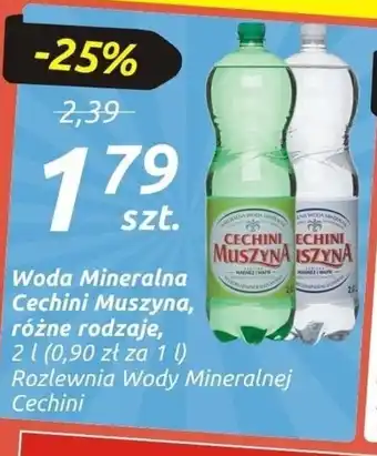 Społem Woda Mineralna Cechini Muszyna 2 l oferta