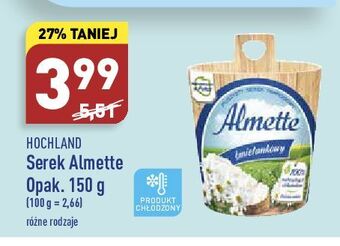 ALDI Serek śmietankowy Hochland Almette oferta