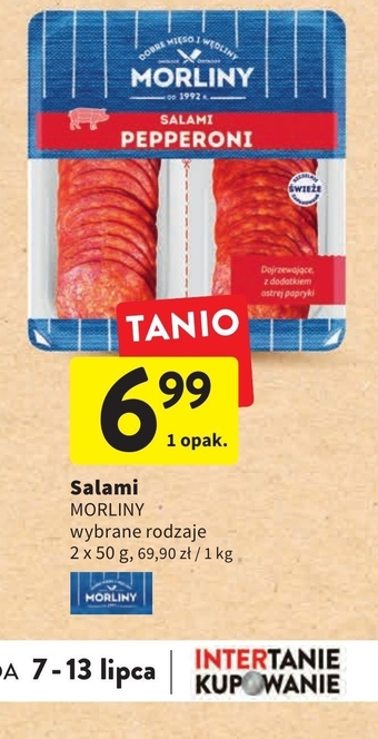 Intermarche Morliny Salami pepperoni 100 g (2 x 50 g) oferta