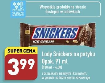 ALDI Snickers ice cream oferta