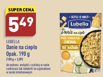 ALDI Świderki ze szpinakiem w sosie śmietanowym Lubella Danie Na Ciepło oferta