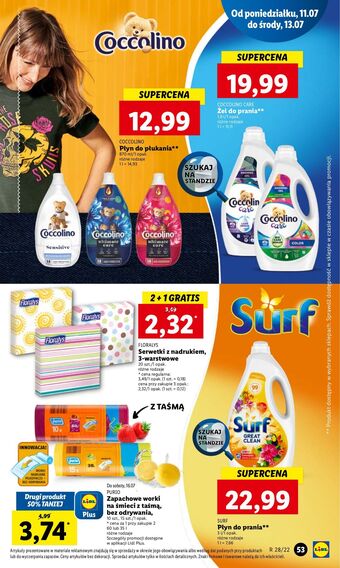 Lidl Płyn do płukania fresh sky Coccolino Ultimate Care oferta
