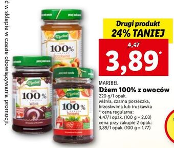 Lidl Dżem czarna porzeczka Maribel oferta