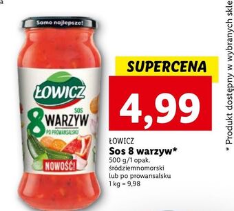Lidl Sos 8 warzyw po prowansalsku Łowicz oferta