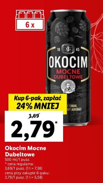 Lidl Piwo Okocim Mocne Dubeltowe oferta
