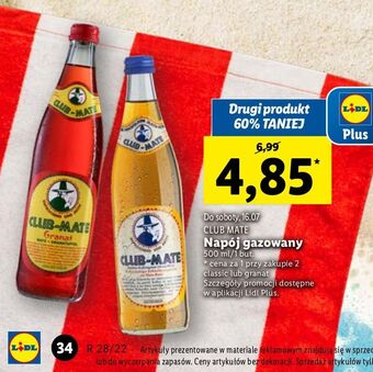 Lidl Napój Club-Mate Yerba Mate oferta