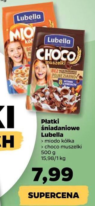 Netto Płatki choco muszelki Lubella Mlekołaki oferta