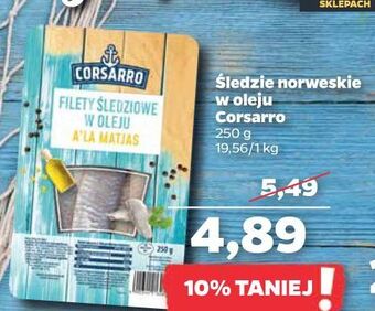 Netto Filety śledziowe w oleju a'la matjas Corsarro oferta