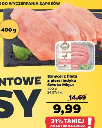 Netto Sznycel z fileta piersi indyka Sztuka Mięsa Netto oferta