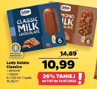 Netto Lody almond milk chocolate Gelato Classico oferta