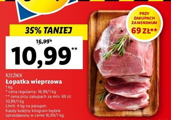 Lidl Łopatka wieprzowa bez kości Rzeźnik Codzienna Dostawa oferta