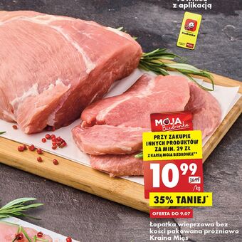 Biedronka Łopatka wieprzowa bez kości pakowana próżniowo Kraina Mięs oferta