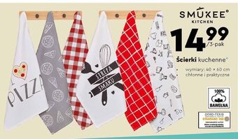 Biedronka Ścierka kuchenna 40 x 60 cm Smukee Kitchen oferta