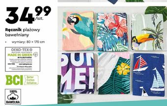 Biedronka Ręcznik plażowy 80 x 170 cm oferta