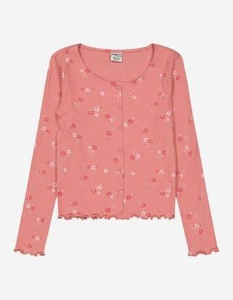 Takko Fashion Dziewczynki koszulka z długim rękawem - listwa z guzikami oferta