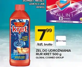 Topaz Żel do udrożniania rur Kret 500g oferta