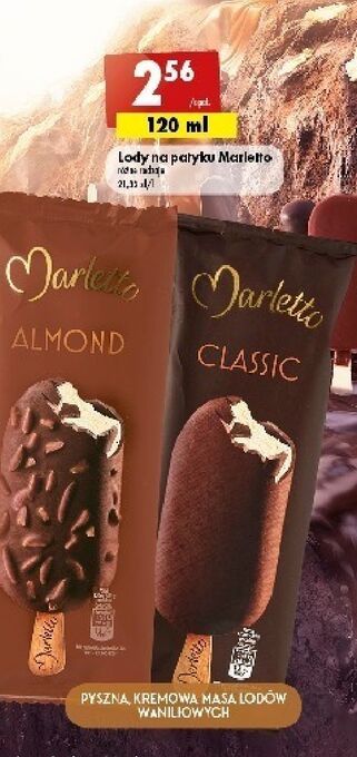 Biedronka Lód almond Marletto oferta
