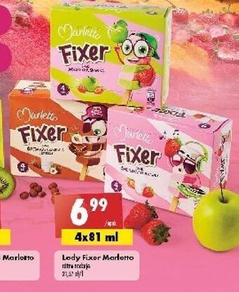 Biedronka Lody truskawka-śmietanka Marletto Fixer oferta