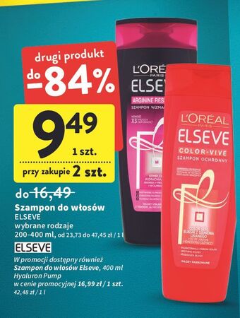 Intermarche Szampon do włosów ochronny L'oreal Elseve Color-Vive oferta