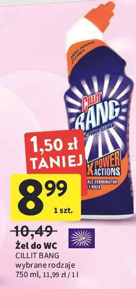 Intermarche Żel do wc kamień i rdza Cillit Bang 10X Power Actions oferta