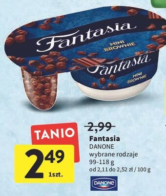 Intermarche Jogurt mini brownie Danone Fantasia oferta