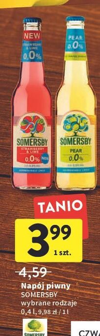 Intermarche Piwo Somersby Strawberry & Lime oferta