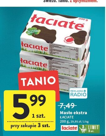 Intermarche Masło ekstra Łaciate oferta