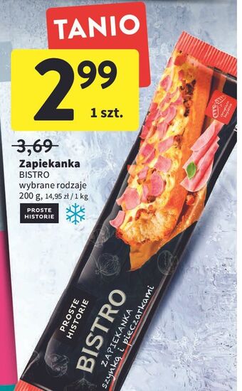 Intermarche Zapiekanka z szynką i pieczarkami Iglotex Proste Historie Bistro oferta