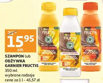 Auchan Szampon do włosów odżywczy banana Garnier Fructis Hair Food oferta