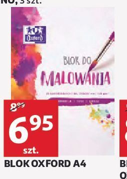 Auchan Blok do malowania a4 / 20 k biały Oxford oferta