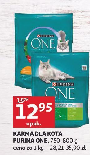 Auchan Karma dla kota sensitive z indykiem Purina One oferta
