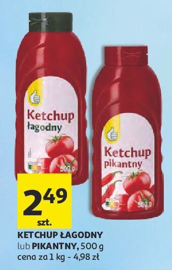 Auchan Ketchup łagodny Podniesiony Kciuk oferta