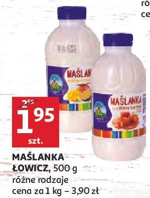 Auchan Maślanka mango-marakuja Łowicz 1906 Łowicka oferta