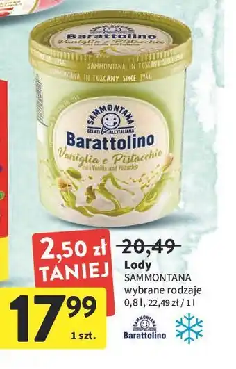 Intermarche Lody pistacjowe Barattolino oferta