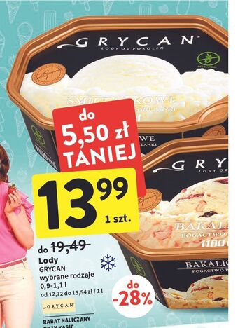 Intermarche Lody śmietankowe Grycan oferta