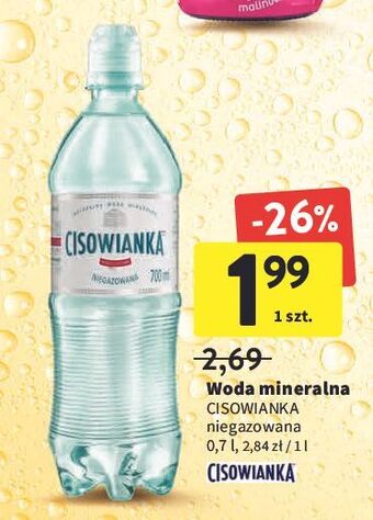 Intermarche Woda niegazowana sport-cup Cisowianka oferta