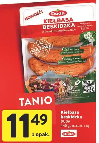 Intermarche Kiełbasa beskidzka Silesia Duda oferta