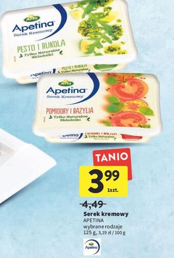 Intermarche Serek kremowy pesto i rukola Arla Apetina oferta