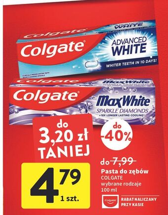 Intermarche Pasta do zębów Colgate Advanced White oferta