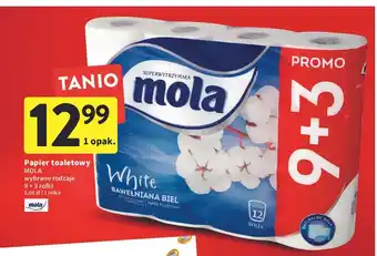 Intermarche Papier toaletowy bawełniana biel Mola White oferta