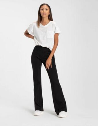 Takko Fashion Dział damski spodnie dzwony - miks wiskozy oferta