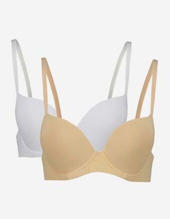 Takko Fashion Dział damski biustonosz pod t-shirt - 2 szt. w opakowaniu oferta